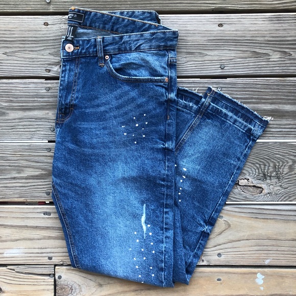 Forever 21 Other - FOREVER 21 MEN Distressed Painted Denim Jeans